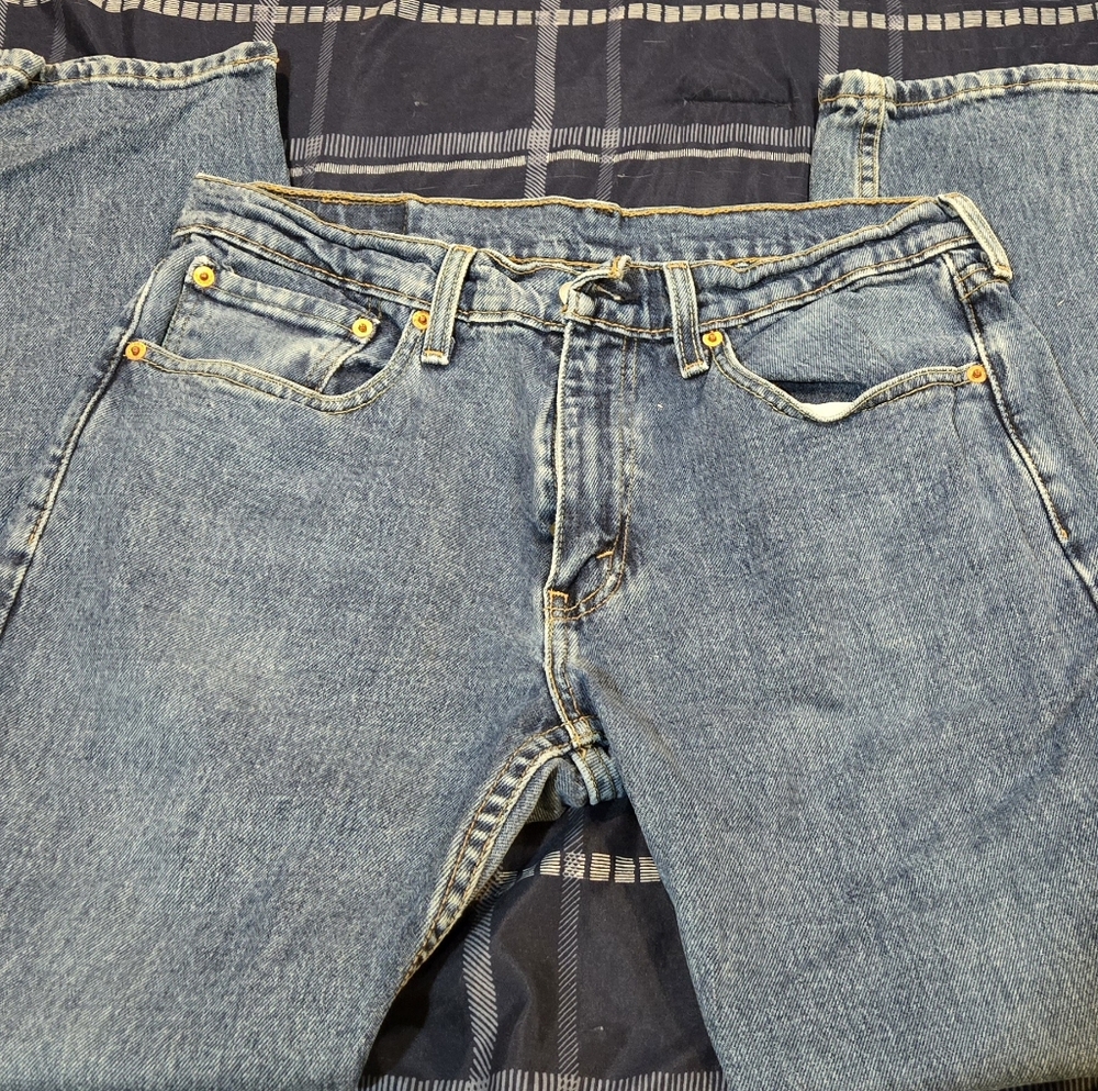 Mens LEVIS 502 Taper Fit Jeans 31W 30L